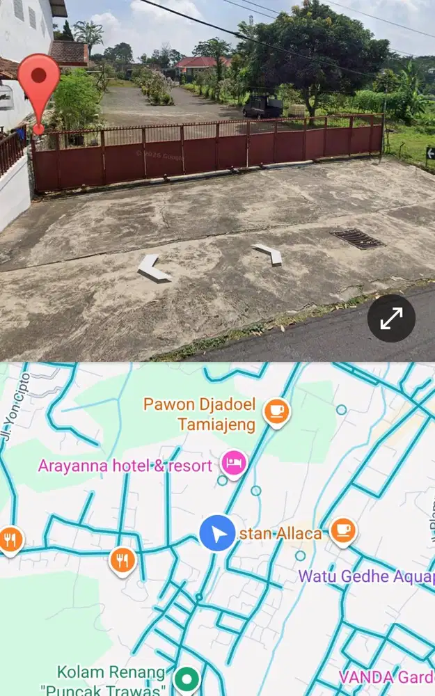DIJUAL TANAH DI VILLA THOMAS DI TRAWAS LOKASI STRATEGIS