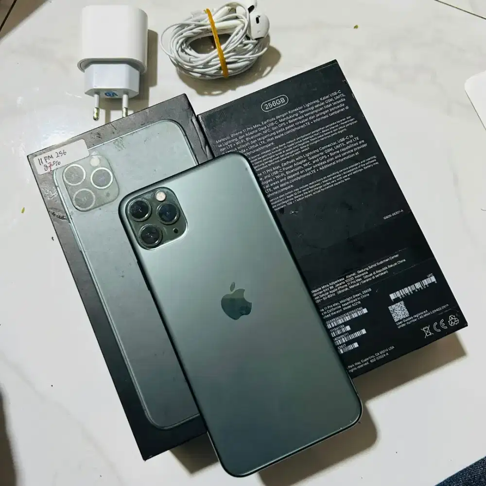 iphone 11 Promax 256 fulset ex ibox