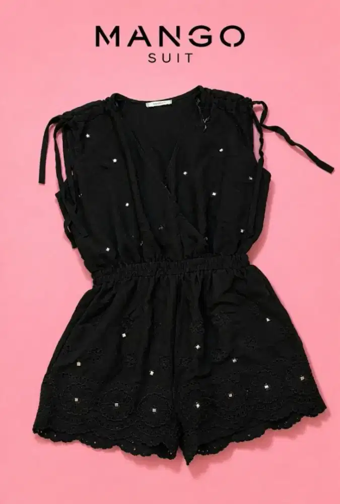 MANGO Suit MNG Black Romper Playsuit Jumpsuit