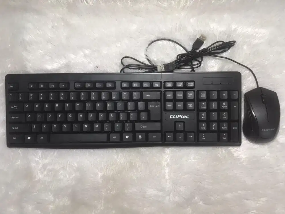 1SET KEYBOARD + MOUSE CLIPTEC (BARU!)