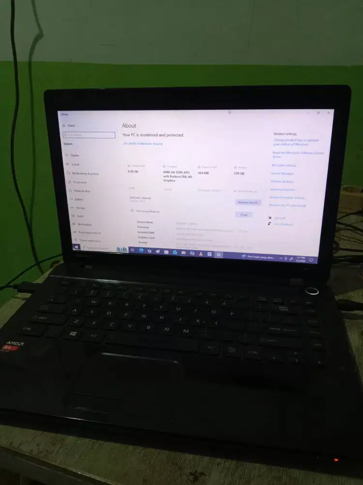 Laptop Toshiba Upgrade