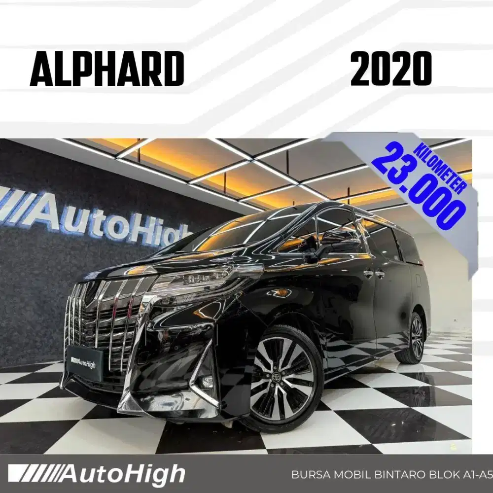 DP10% [Km23.000] Alphard G 2020 Black Reg 2022 #AUTOHIGH