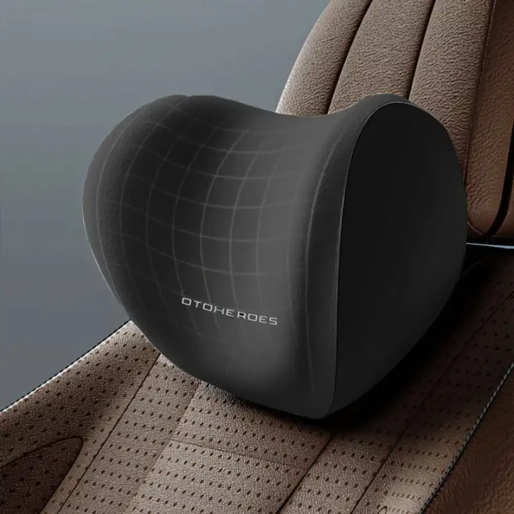 OTOHEROES Bantal Leher Mobil Ergonomis Memory Foam Car Headrest Pillow