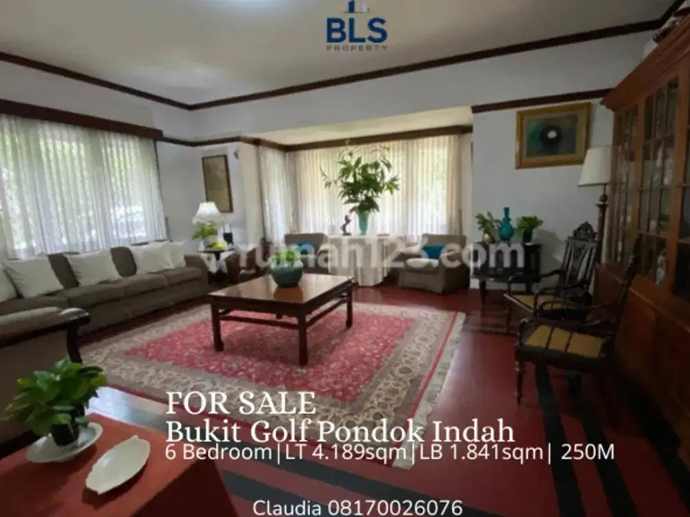 For Sale Rumah Bukit Golf Pondok Indah Jakarta Selatan