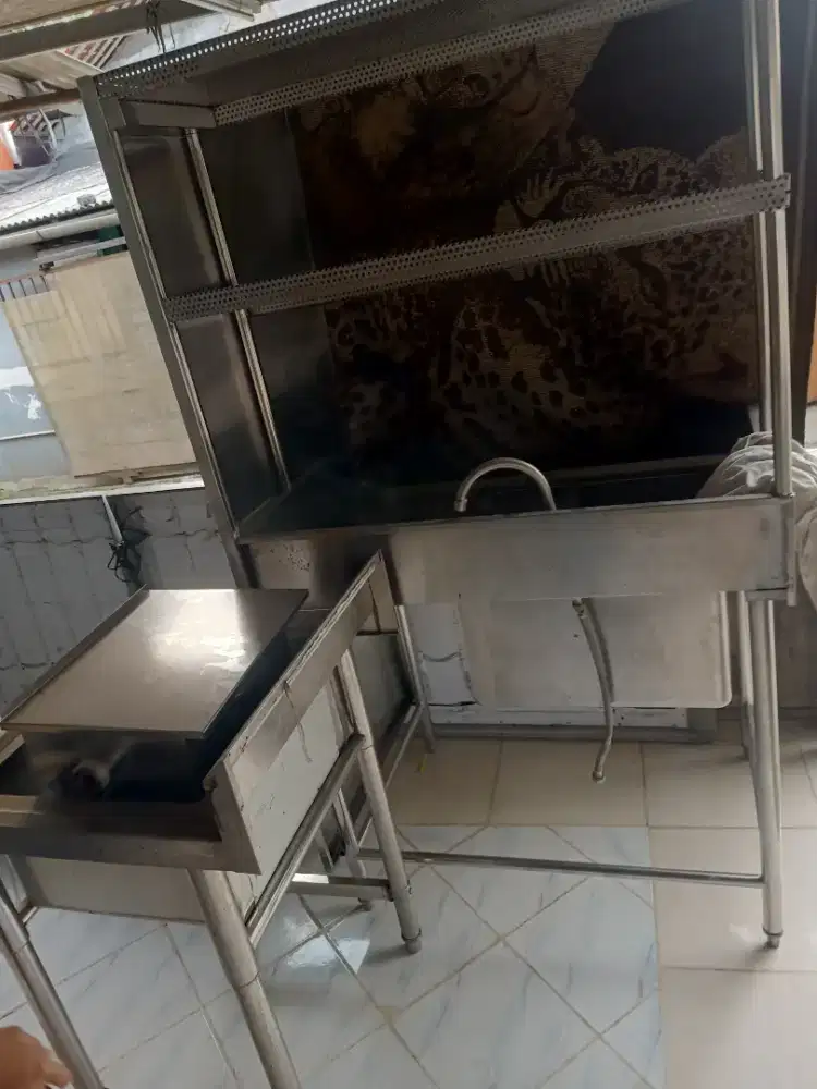 Rak , wastafel stainless
