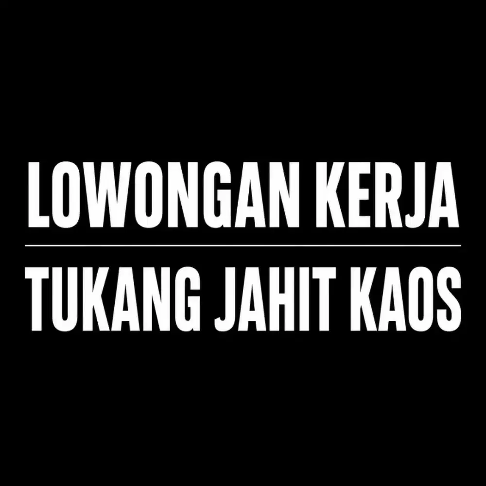 Tukang Jahit untuk Baju Kaos