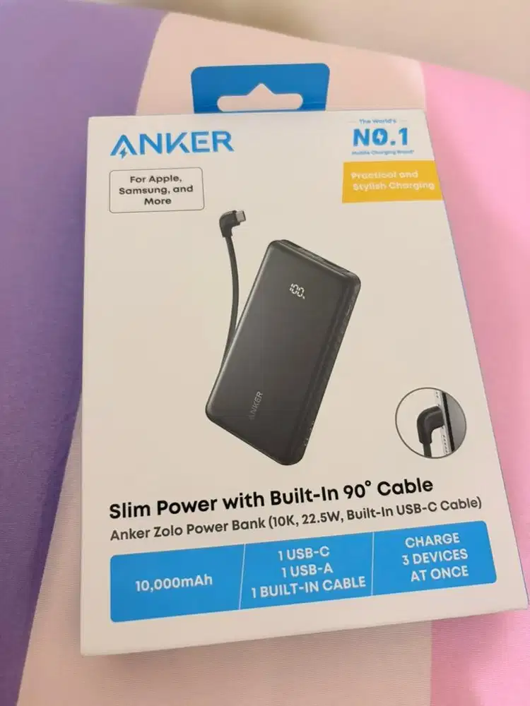 New Anker Portable Power Bank 10.000 mAh 3 Ports