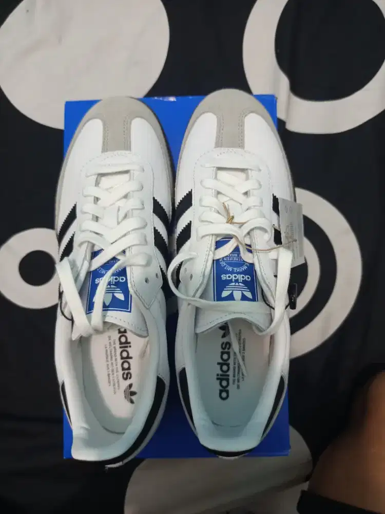 Sepatu Adidas Samba OG Cloud White core black
