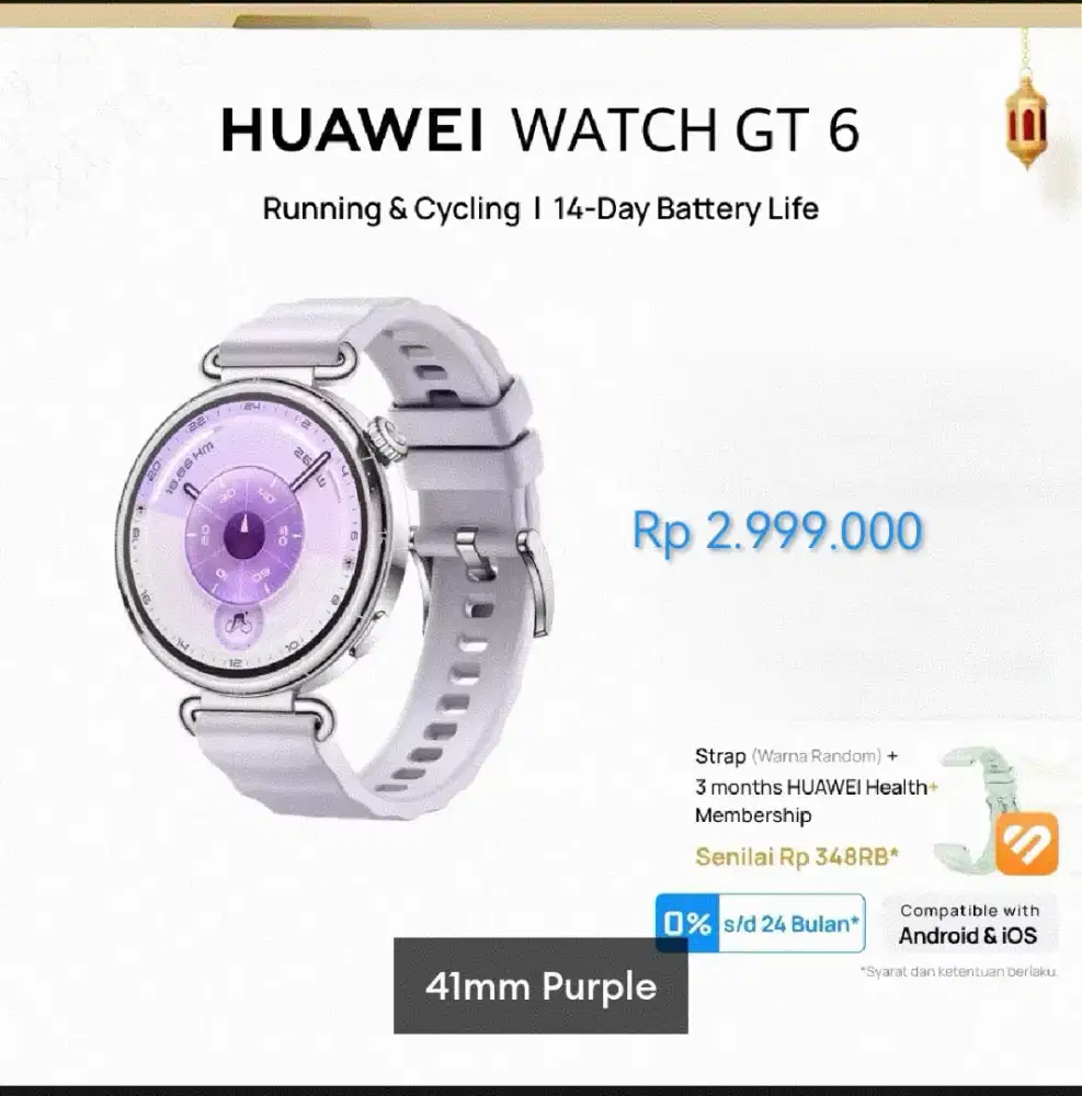 Huawei Watch Gt 6 41mm Purple