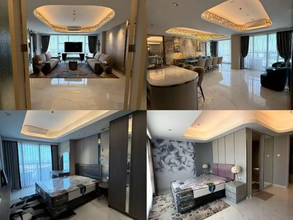 Apt LA-VIZ Mansion Pakuwon Mall Full Design interior & Full Furnished masih baru blm dipakai hanya berkala dibersihkan