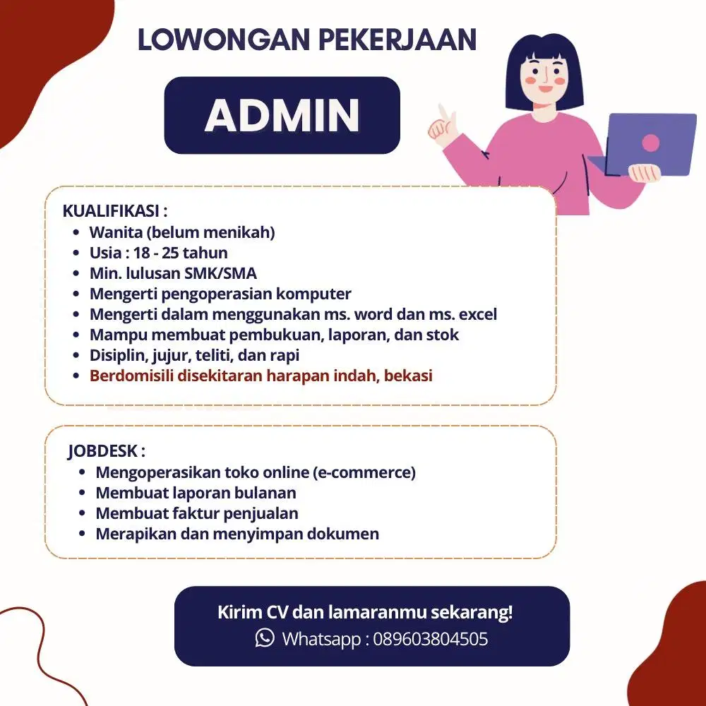 Lowongan Kerja Admin