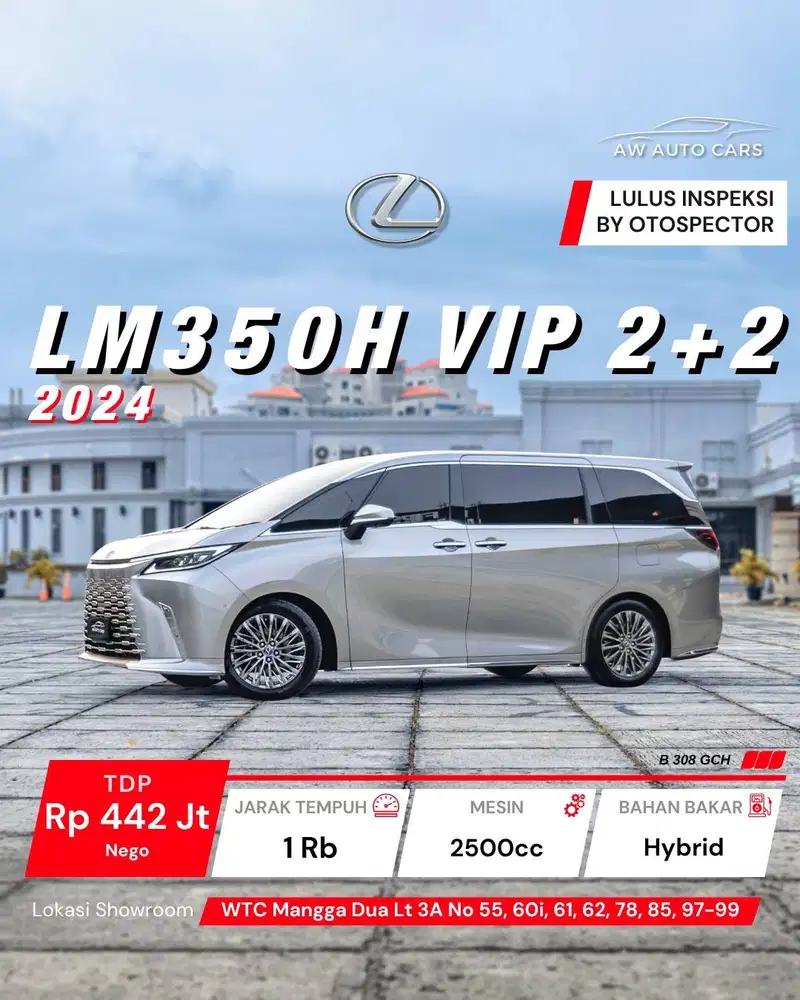 [KM 1 RB] Lexus LM350h VIP 2+2 2024 LM 350h 350 Hybrid 2025 4 seater 7