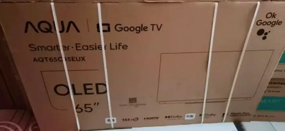 AQUA Japan OLED 4K 65 TV Google TV AQT65C95EUX 144Hz Harman Kardon
