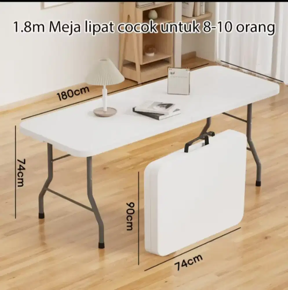Meja lipat 180 cm