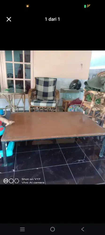 Meja lesehan 125cm