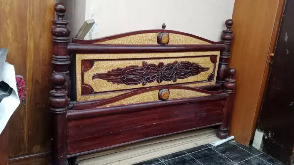 Dipan jati lengkap 160x200