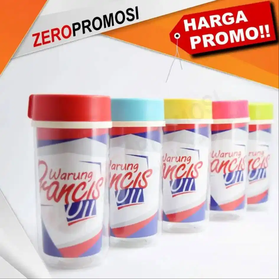 Tumbler Malibu Insert Paper Custom Logo untuk Media Promosi