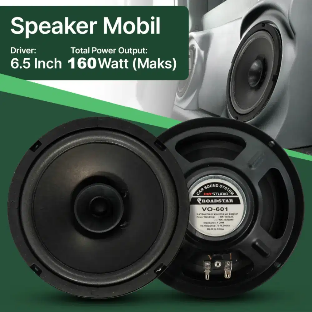 Speaker Subwoofer Mobil HiFi 6.5 Inch 160W 1 PCS