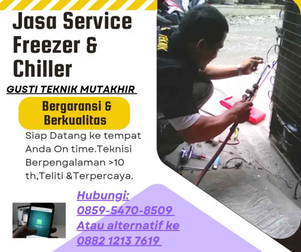Jasa Service AC Split , Mesin pendingin makanan & elektronik lainnya