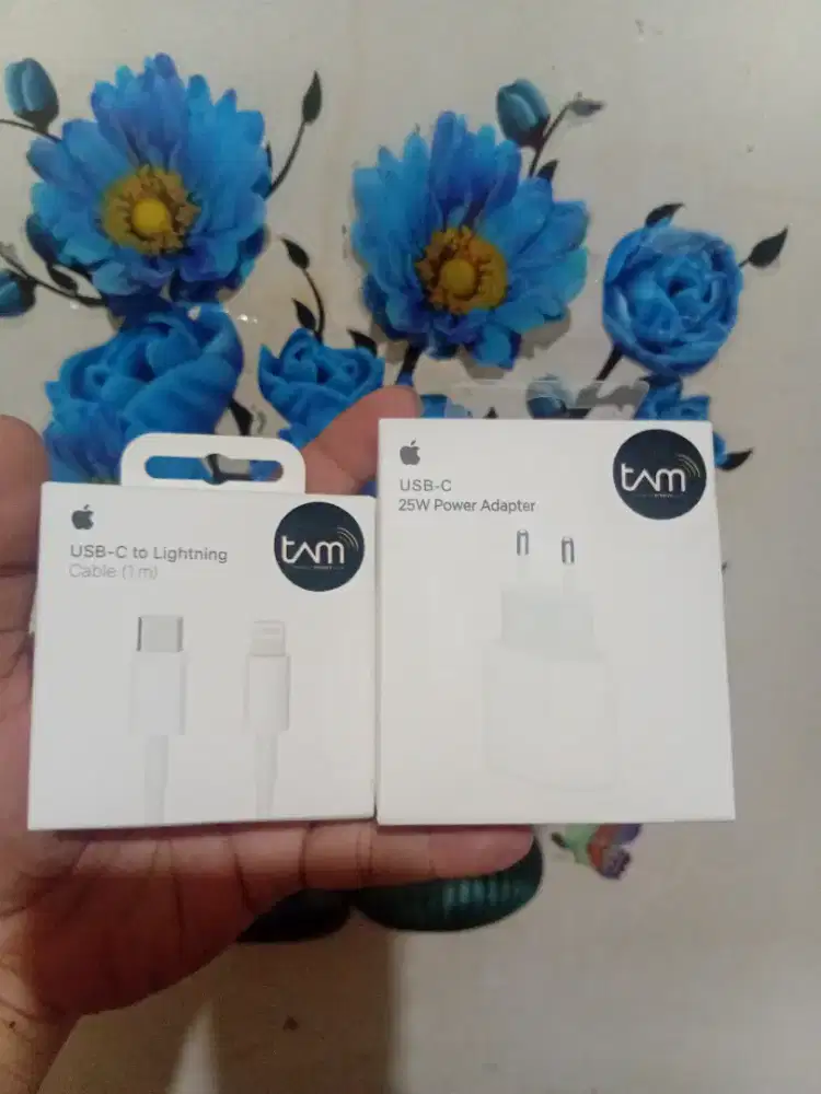 Adaptor Original Tam iphone 25W Tipe C+Kabel Data Tipe C To Lighting