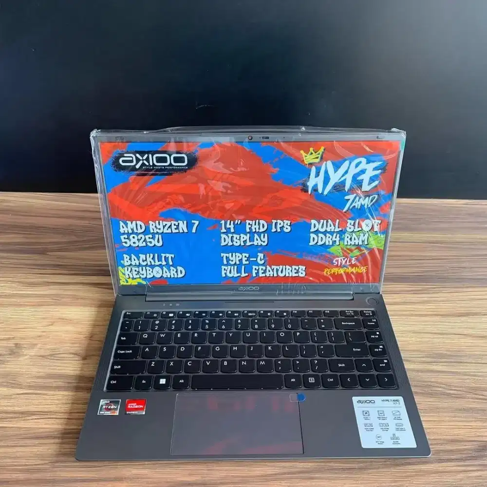 AXIOO HYPE 7 Gaming AMD X7-2 RYZEN 7 -5825 Ram 8Gb ssd 512GB pky 6bln