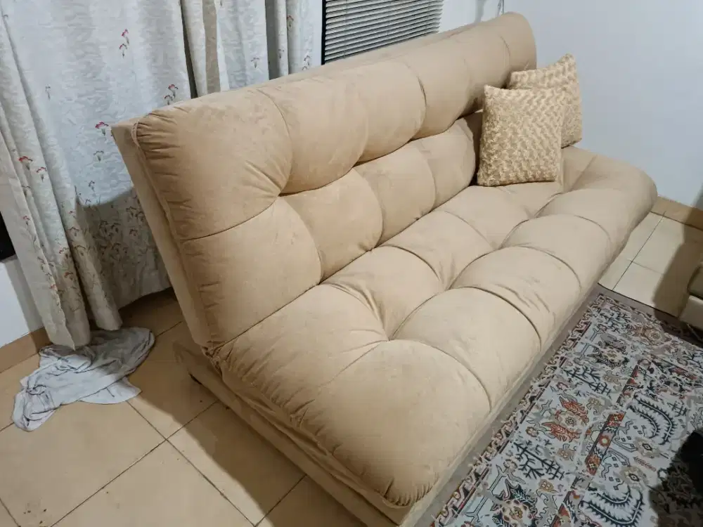 Sofa Bed coklat susu