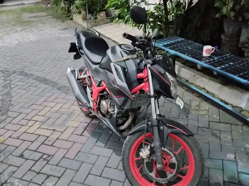 CBR 150 R street fire