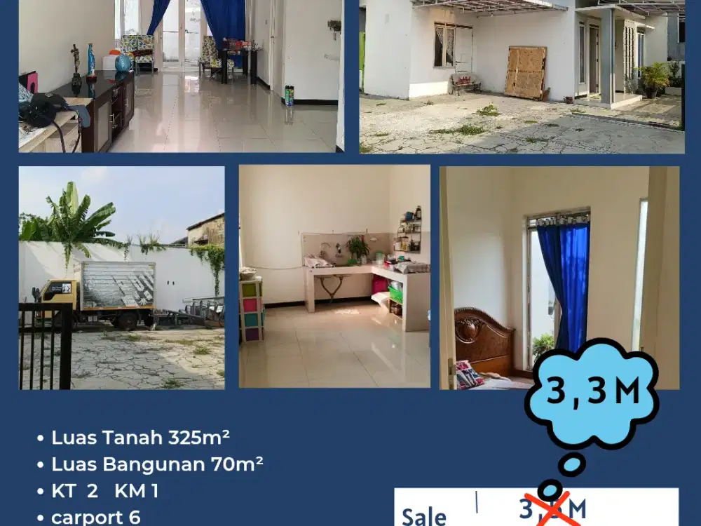 Dijual/disewakan rumah cocok buat tempat tinggal,gudang dan kantor di TKI 3