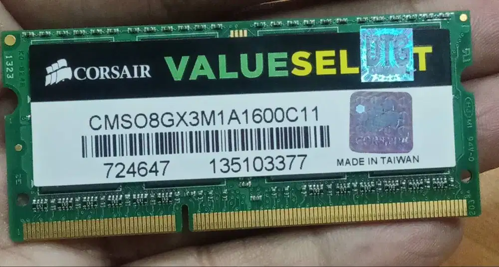 RAM Sodimm Corsair 8Gb DDR3L Manyuus