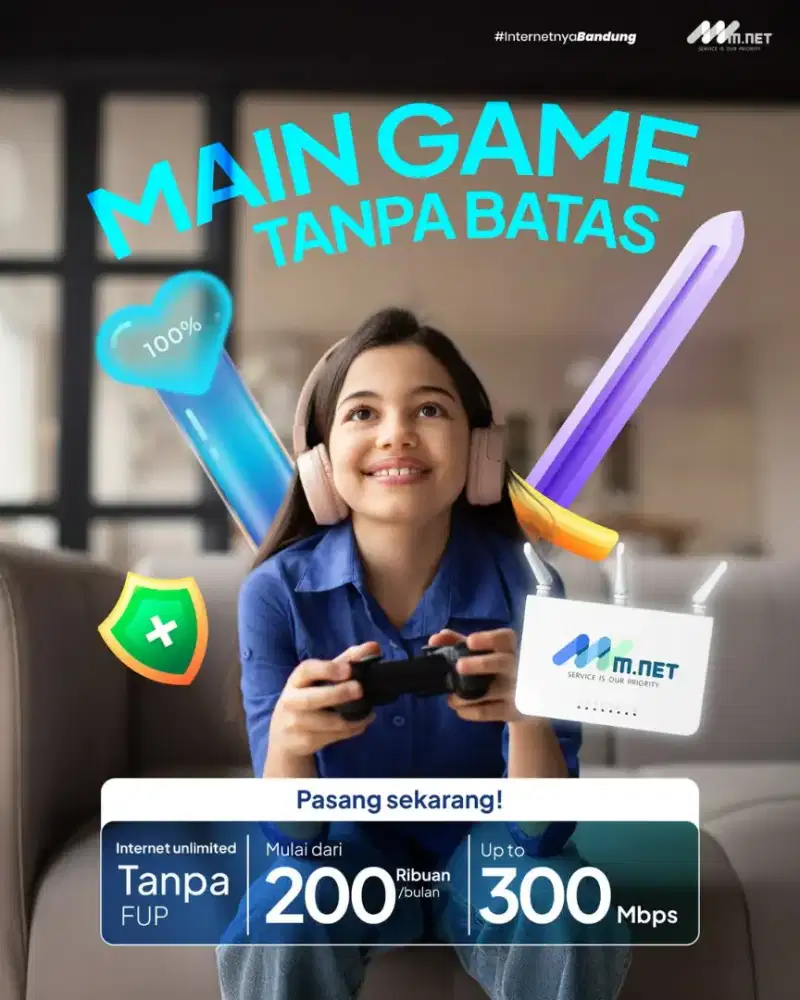 Mnet Fiber gratis biaya pasang