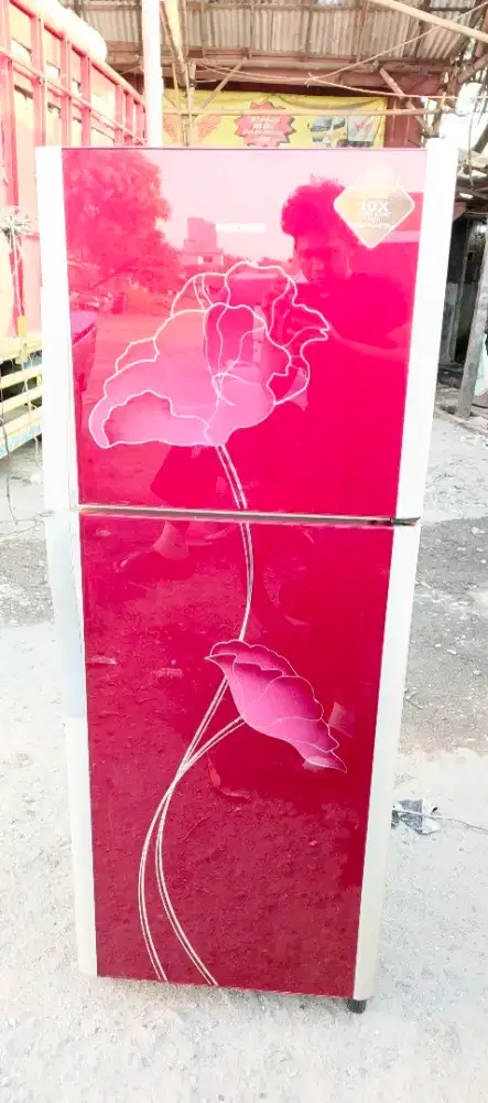 Kulkas pintu 2 polytron tempered glass