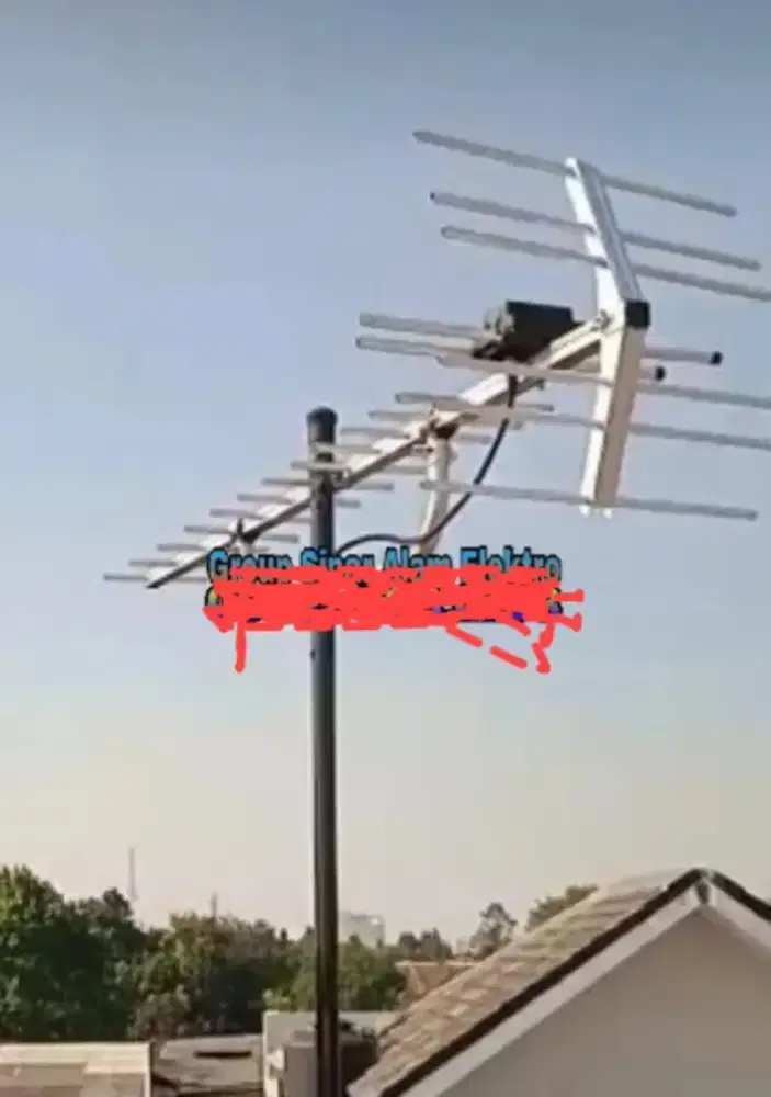 Jualan Antenna tv digital berikut pasang biar jos chenelnya