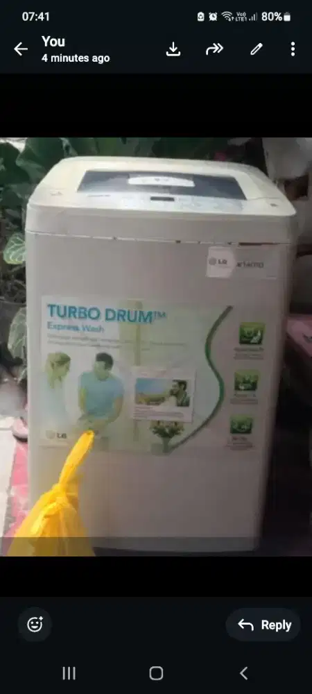 Mesin Cuci Merk LG  8kg