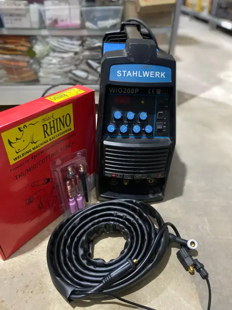 MESIN LAS TIG PULSE BEKAS 200A STAHLWERK 1 PHASE PULSE LISTRIK IGBT DC
