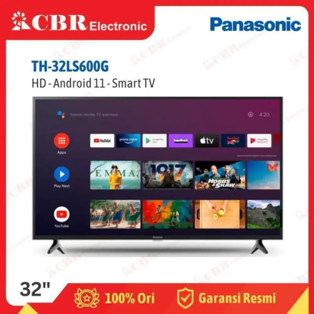 Android tv panasonic 32 inch baru