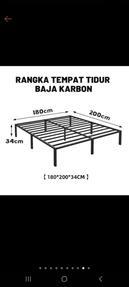 Ranjang besi merk DBODHI BASICLITEBED