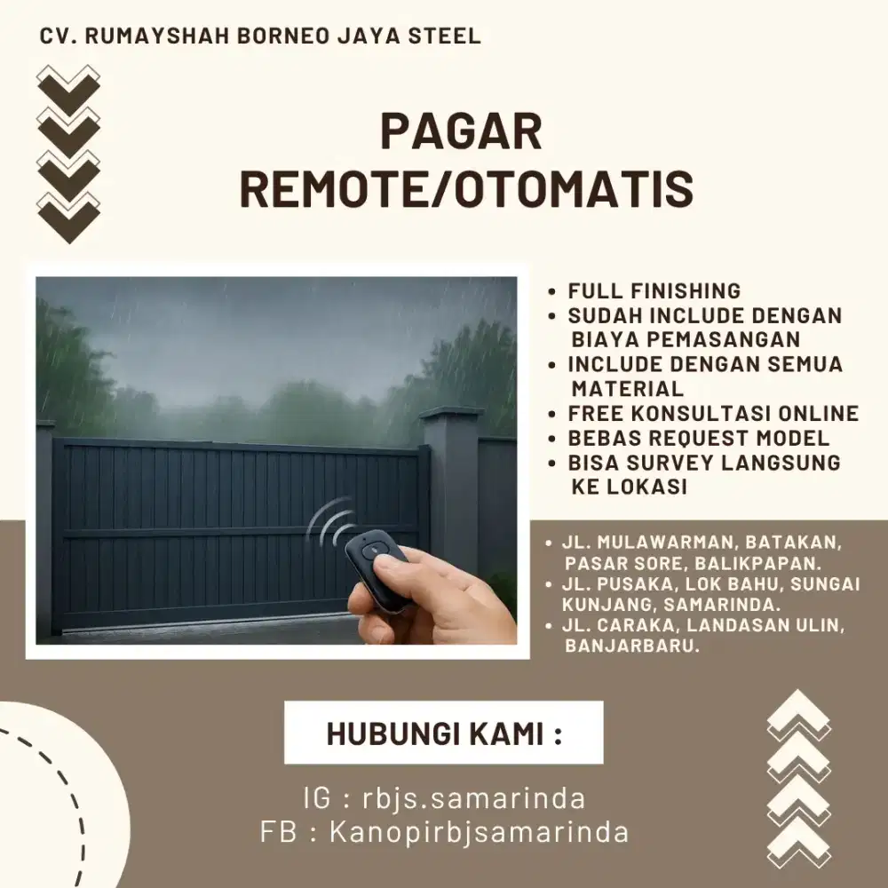 PAGAR REMOTE/OTOMATIS