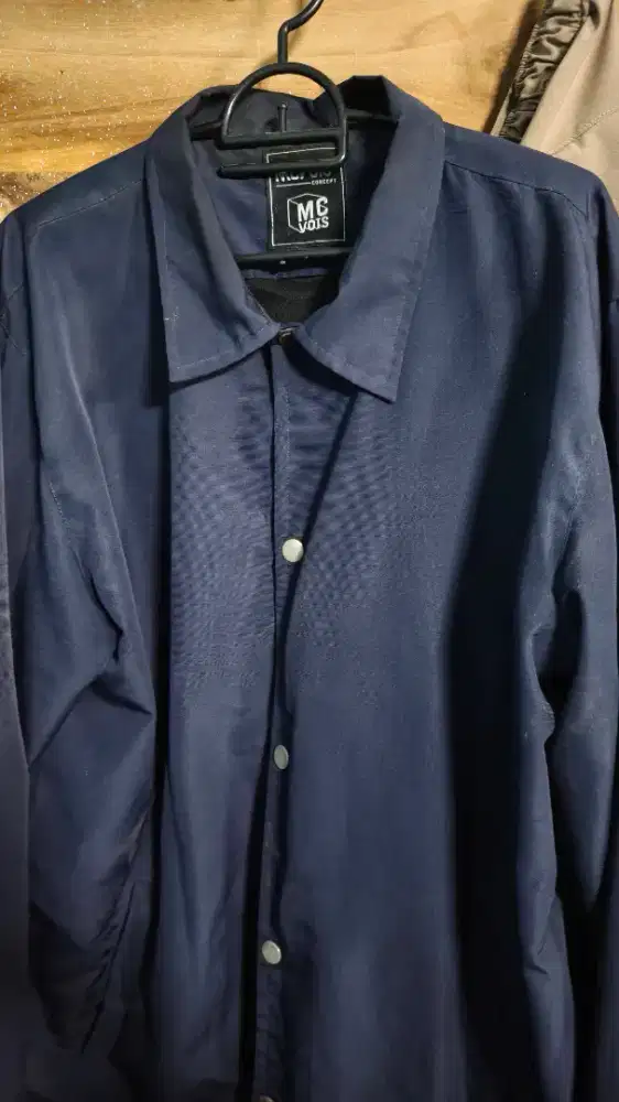 Jaket Coach Biru Dongker (Navy)