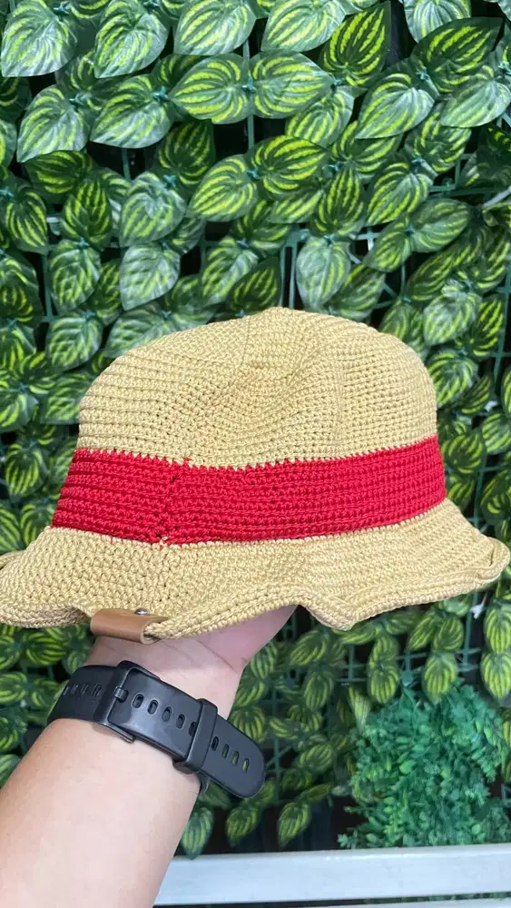 Topi Anak One Piece Luffy Rajut Unik Limited
