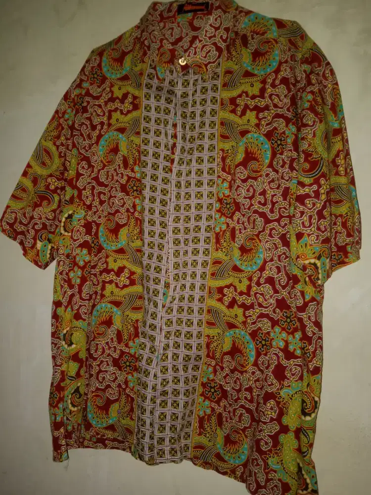 Jual baju batik pria ORI size XL mulus