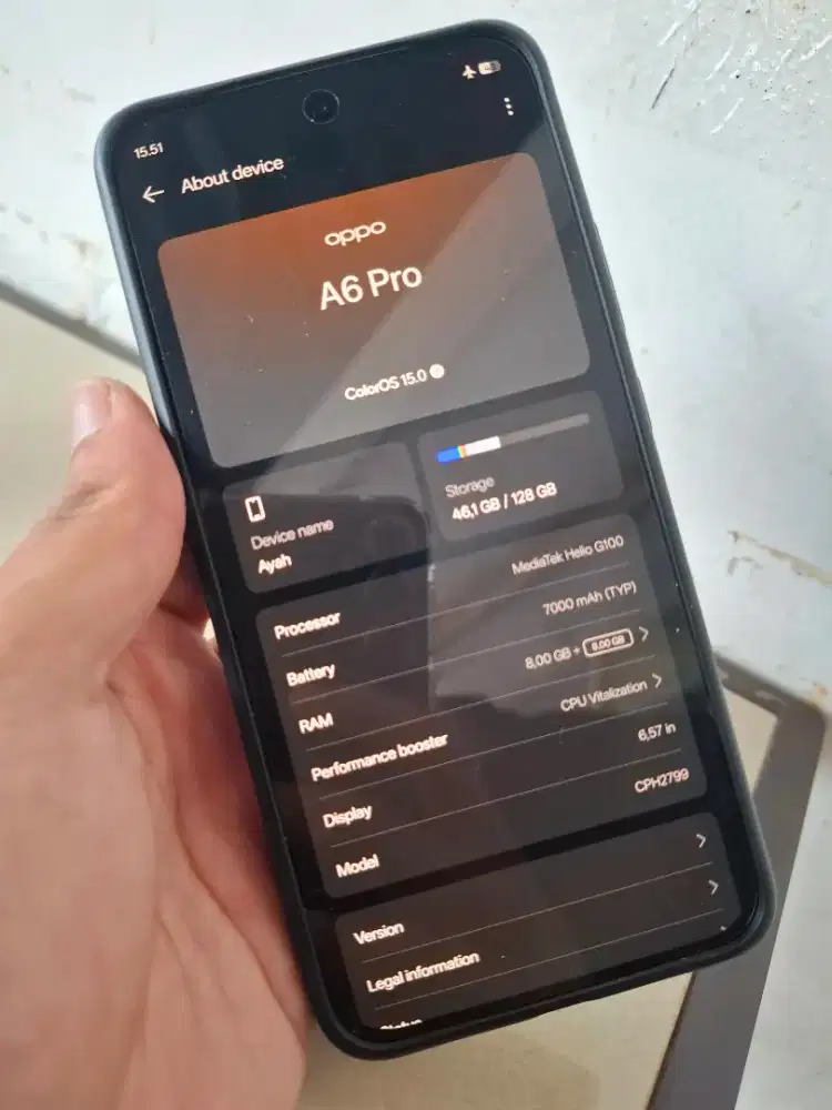 Oppo a6 pro 8+8/128 second mulus full set
