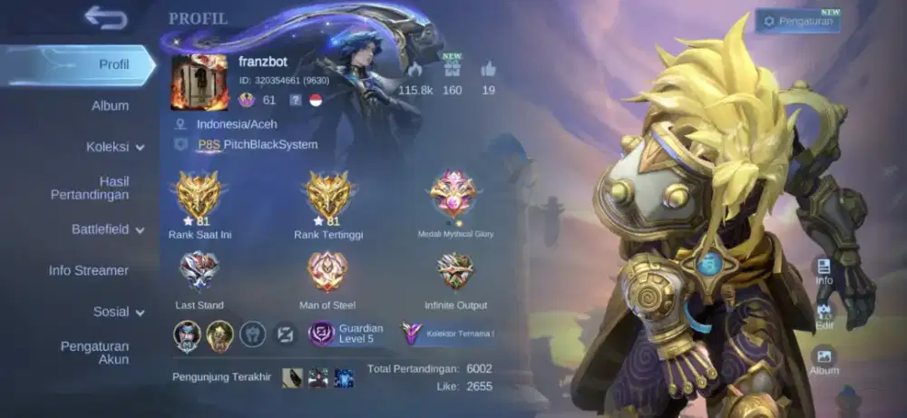 Ready Akun Mobile Legends