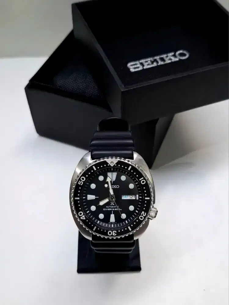 Seiko Turtle Automatic Divers 200M Black Dial Seri SRPE93K1