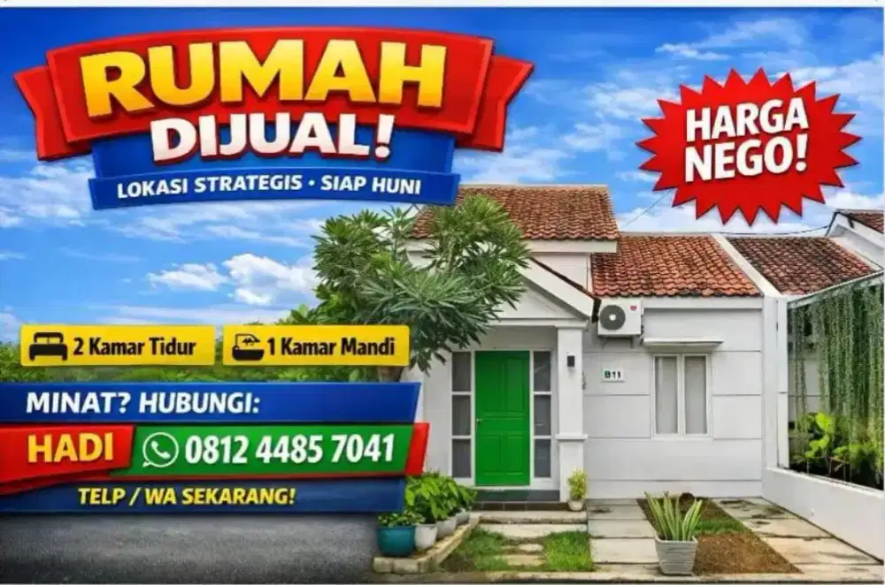 RUMAH SIAP HUNI BATANG!! Nego-JUAL RUGI