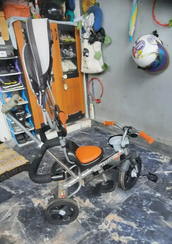 Termurah! SEPEDA DORONG KERETA RODA TIGA MERK EXOTIC