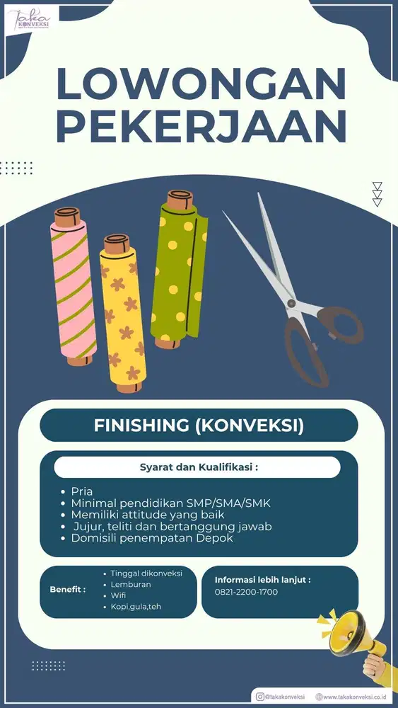 Finishing KONVEKSI