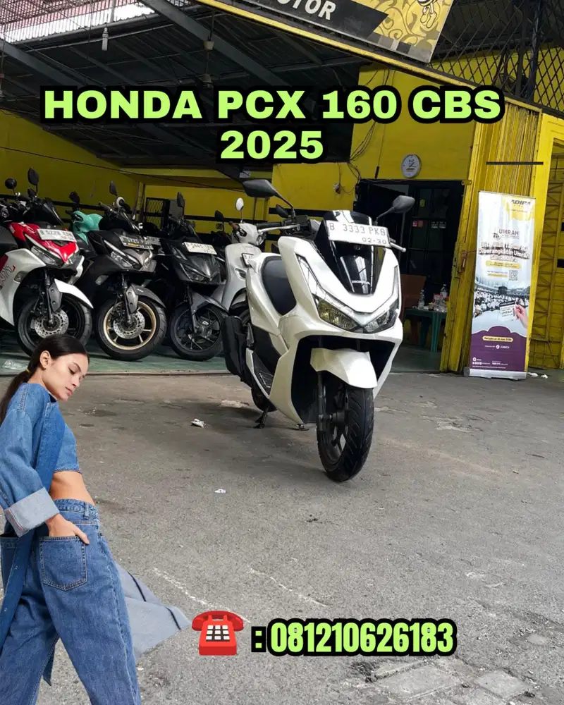 HONDA PCX 160 CBS 2025 KM RENDAH