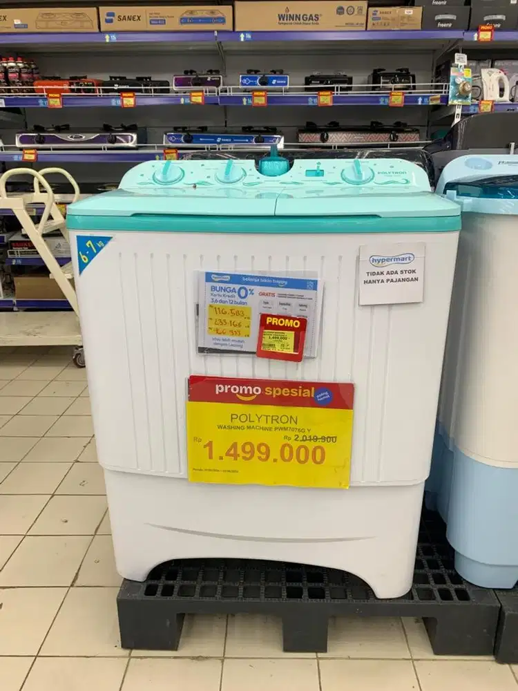 Promo cicilan mesin cuci polytron