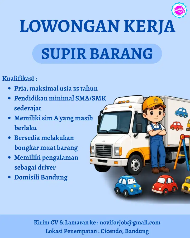 LOWONGAN KERJA DRIVER