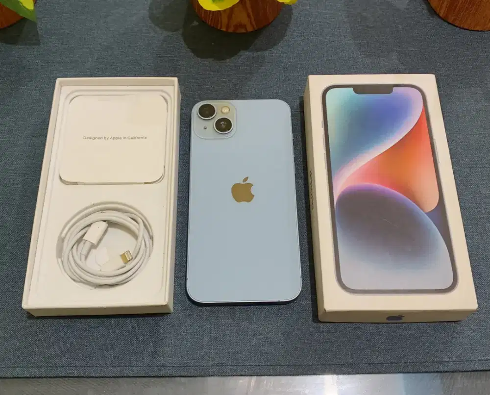 Iphone 14 Plus + 14+ 128GB Blue Inter AllOP Segelan MURMERRR